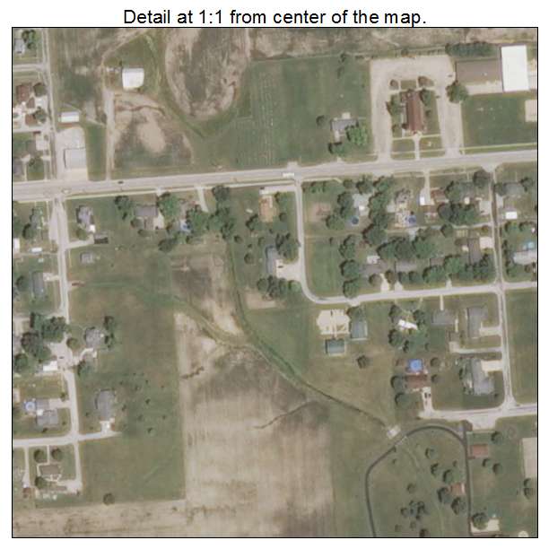 St Peter, Illinois aerial imagery detail