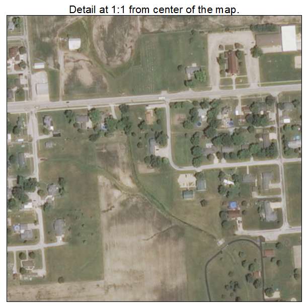 St Peter, Illinois aerial imagery detail