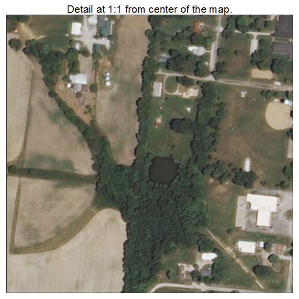 Ste Marie, Illinois aerial imagery detail