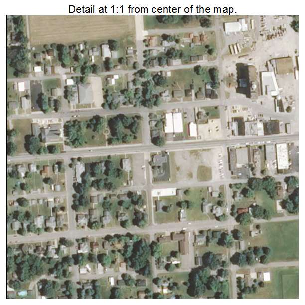 Steeleville, Illinois aerial imagery detail