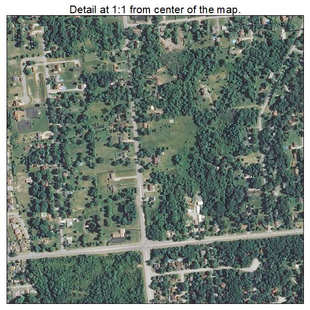 Steger, Illinois aerial imagery detail