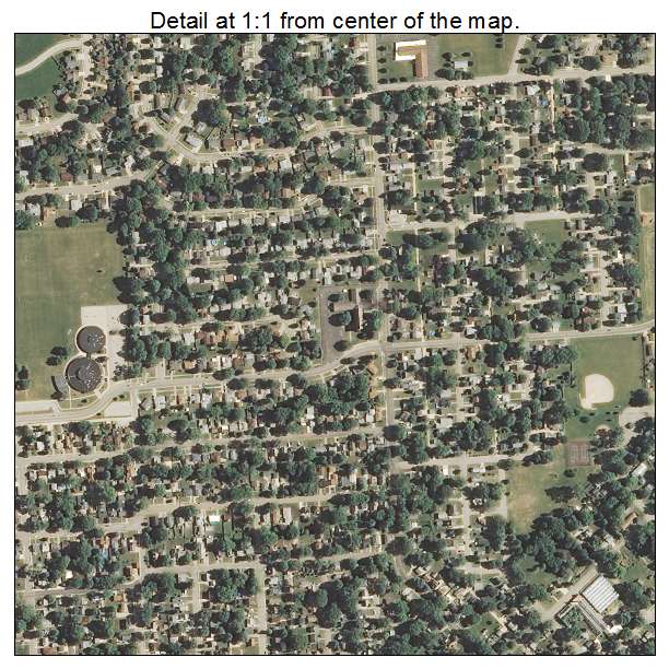 Sterling, Illinois aerial imagery detail