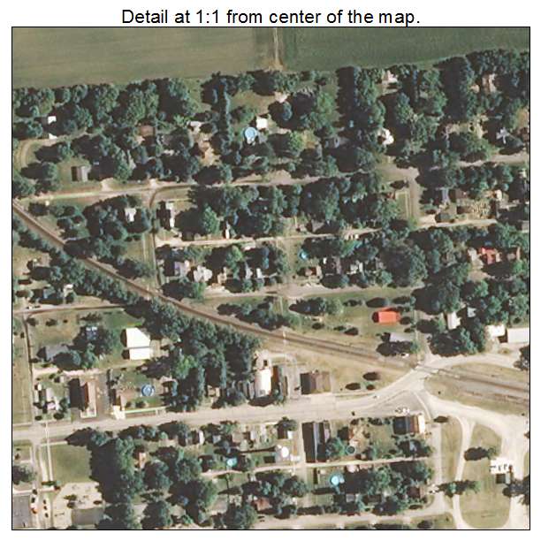 Steward, Illinois aerial imagery detail