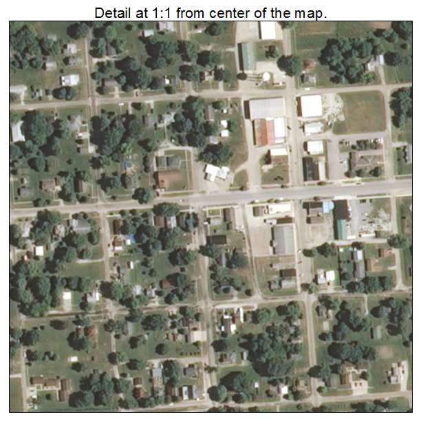 Stewardson, Illinois aerial imagery detail
