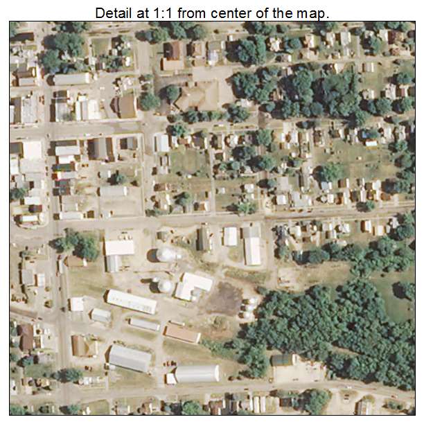 Stockton, Illinois aerial imagery detail