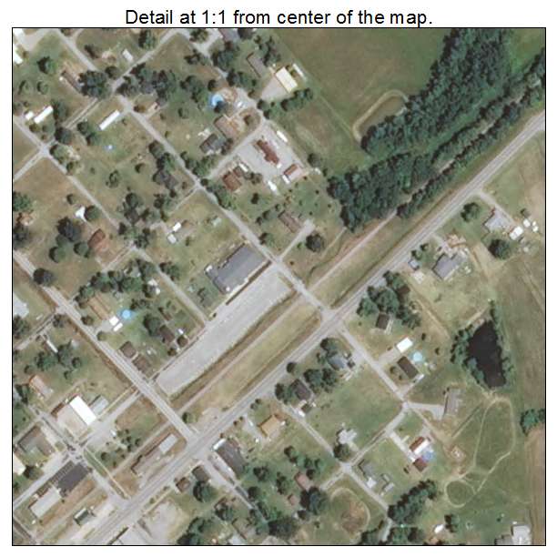 Stonefort, Illinois aerial imagery detail