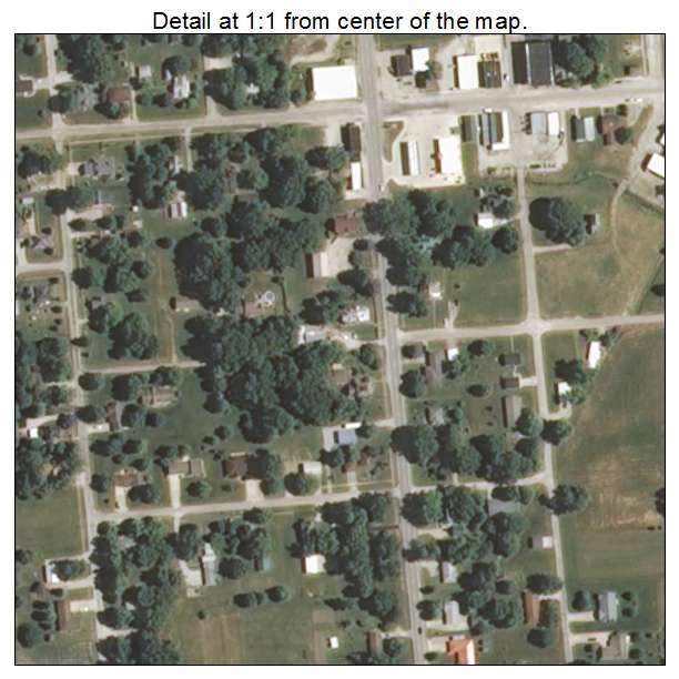 Strasburg, Illinois aerial imagery detail