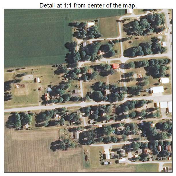 Strawn, Illinois aerial imagery detail