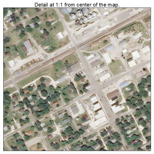 Stronghurst, Illinois aerial imagery detail