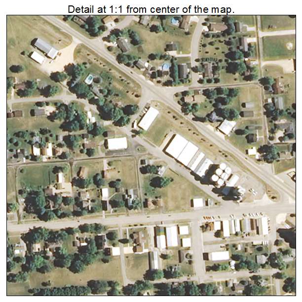 Sublette, Illinois aerial imagery detail