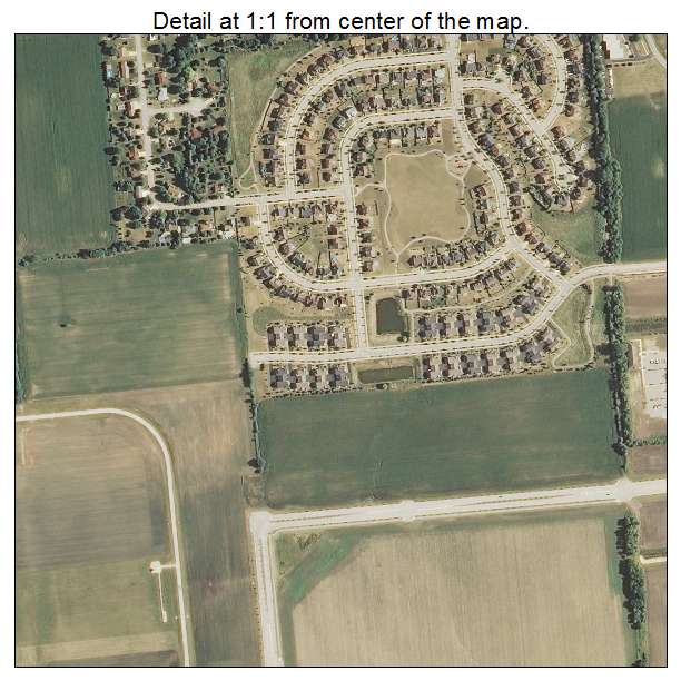 Sugar Grove, Illinois aerial imagery detail