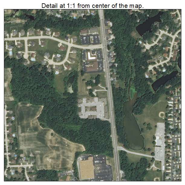 Swansea, Illinois aerial imagery detail