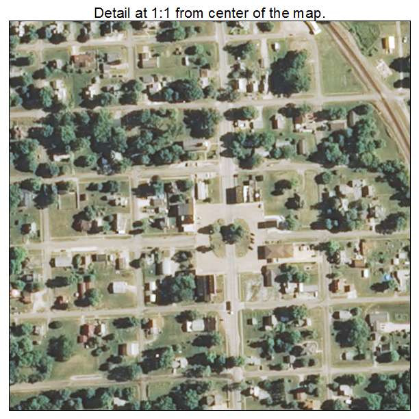 Table Grove, Illinois aerial imagery detail