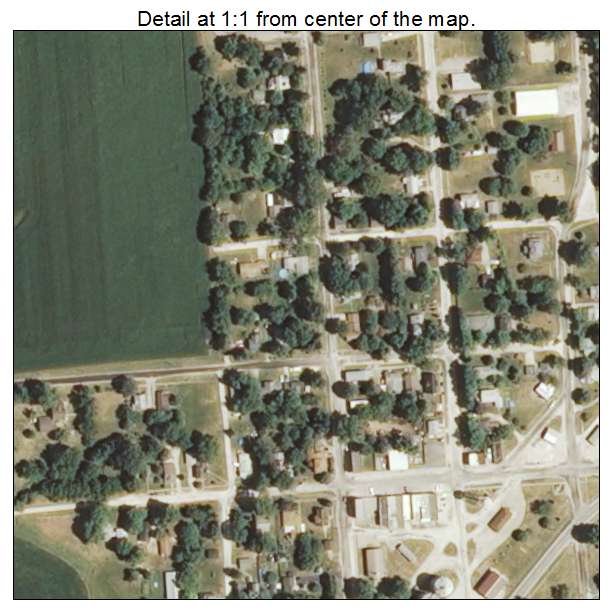 Tallula, Illinois aerial imagery detail