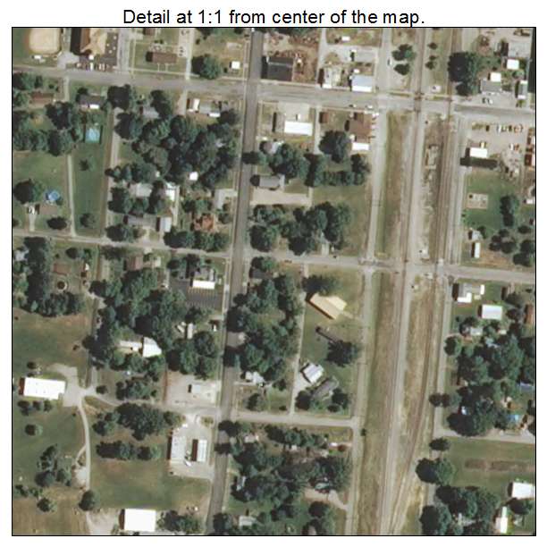 Tamaroa, Illinois aerial imagery detail