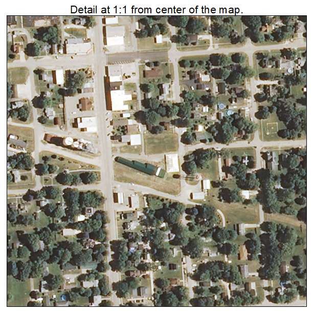 Tampico, Illinois aerial imagery detail