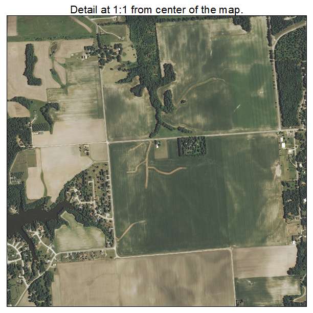 Taylorville, Illinois aerial imagery detail