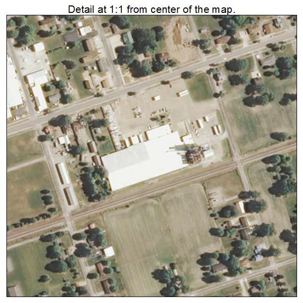 Teutopolis, Illinois aerial imagery detail