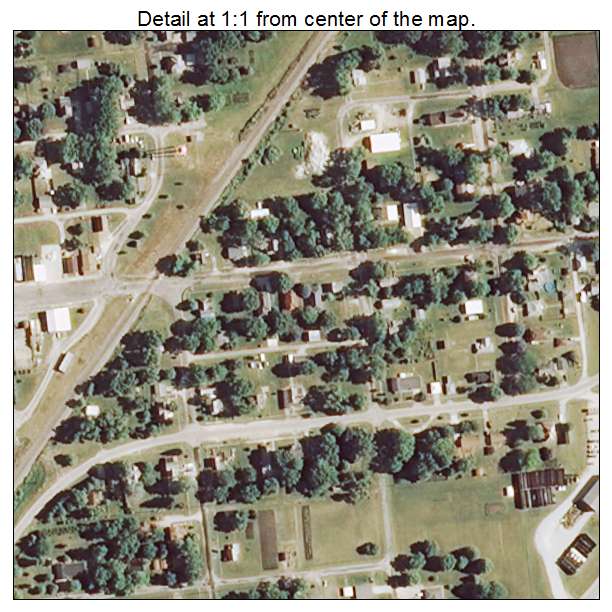 Thawville, Illinois aerial imagery detail
