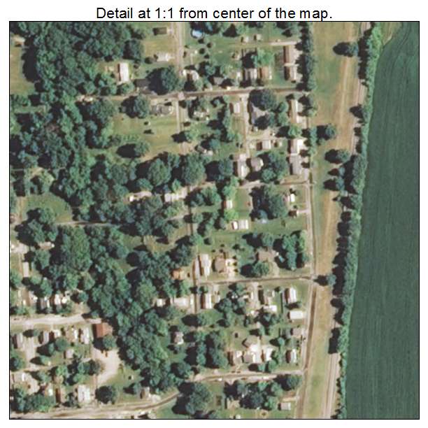 Thayer, Illinois aerial imagery detail