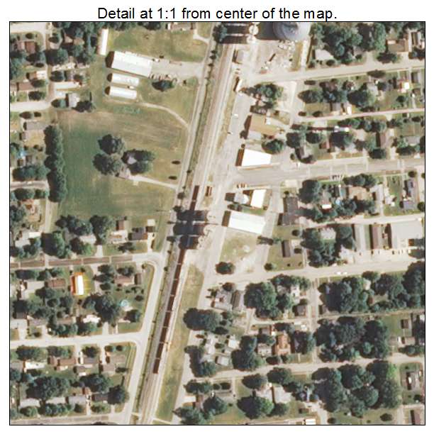 Thomasboro, Illinois aerial imagery detail