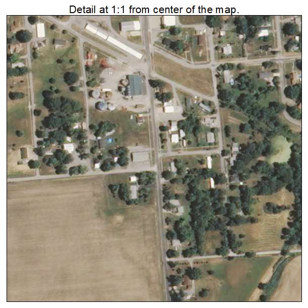 Thompsonville, Illinois aerial imagery detail