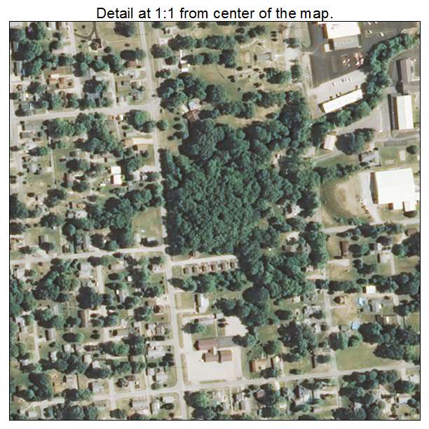 Tilton, Illinois aerial imagery detail