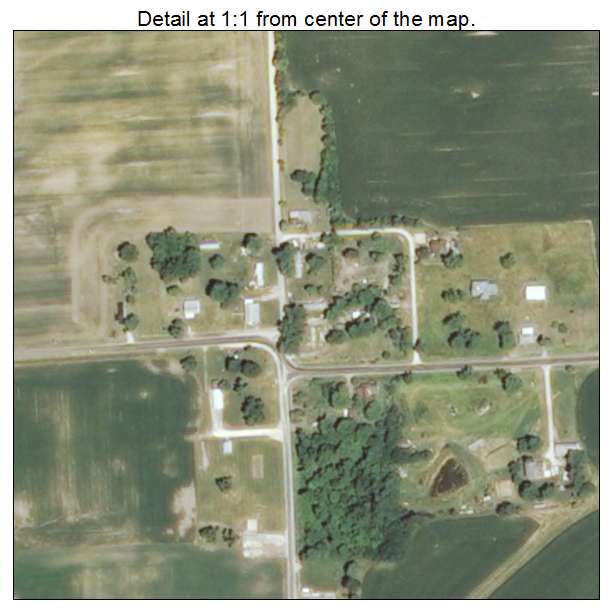 Time, Illinois aerial imagery detail