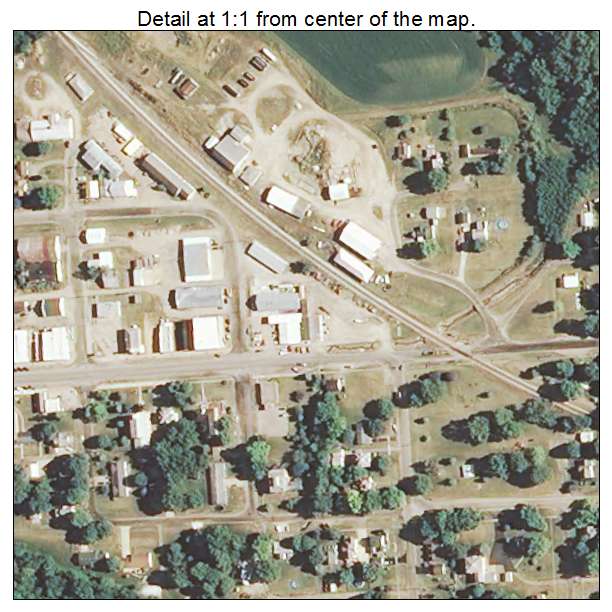 Tiskilwa, Illinois aerial imagery detail