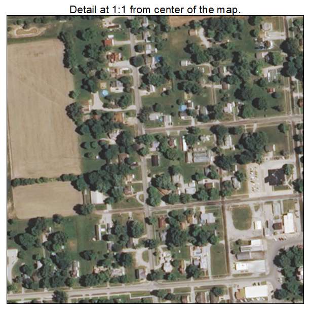 Toledo, Illinois aerial imagery detail