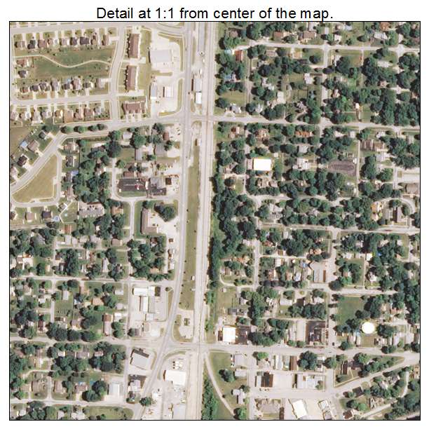 Tolono, Illinois aerial imagery detail