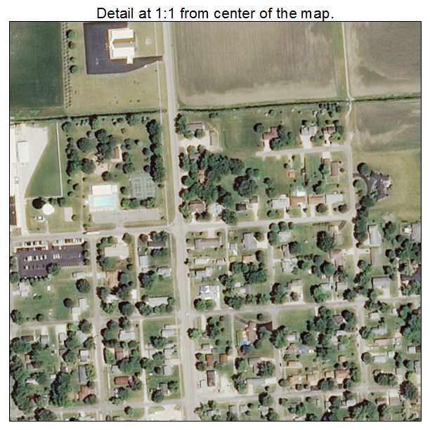 Toluca, Illinois aerial imagery detail