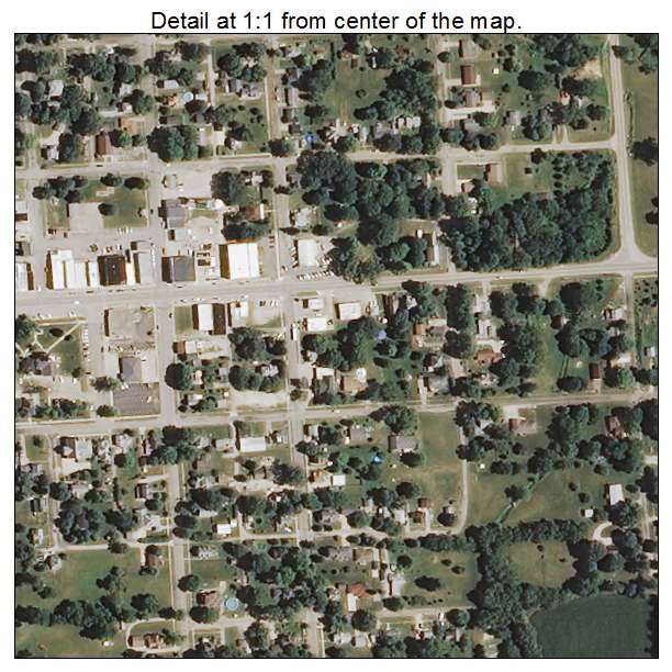 Toulon, Illinois aerial imagery detail