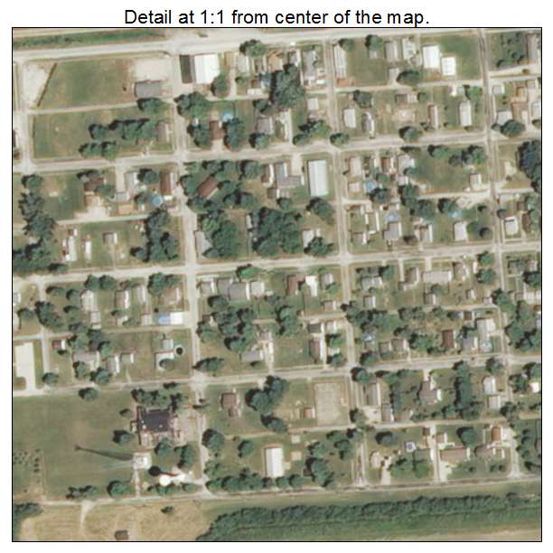 Tovey, Illinois aerial imagery detail