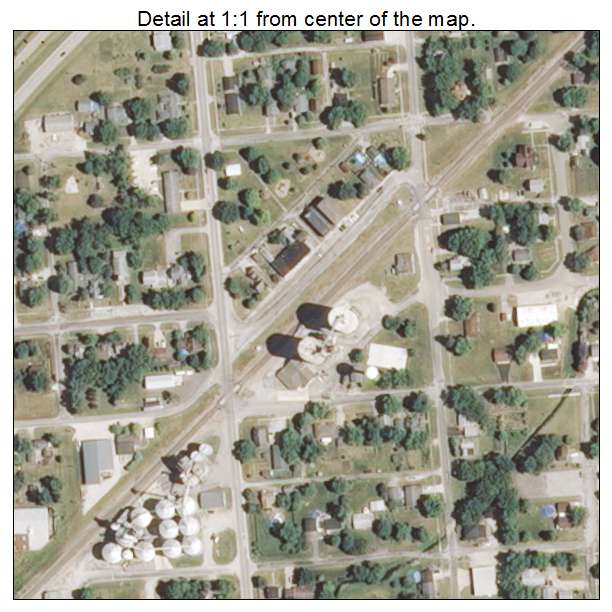 Towanda, Illinois aerial imagery detail