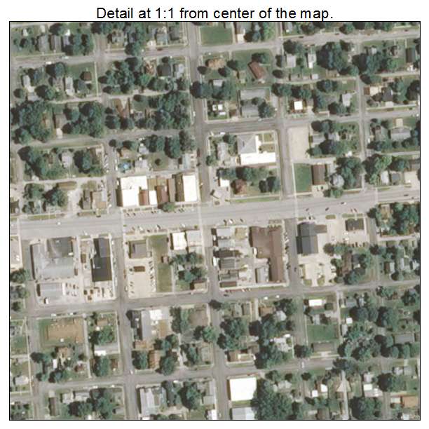Trenton, Illinois aerial imagery detail