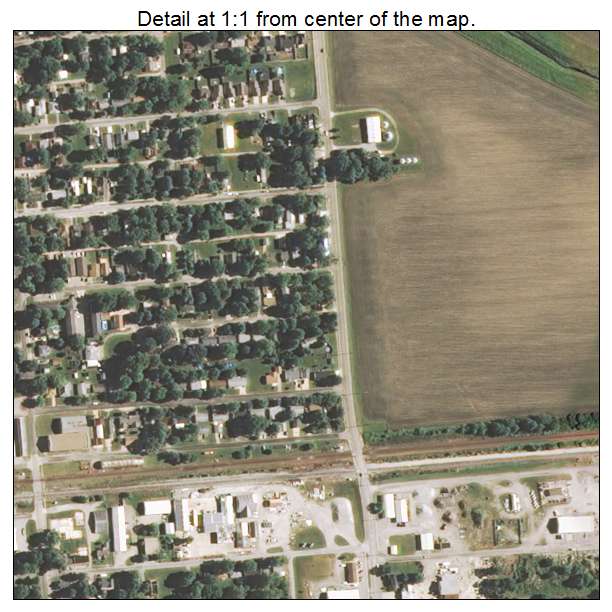 Tuscola, Illinois aerial imagery detail