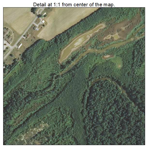 Ullin, Illinois aerial imagery detail