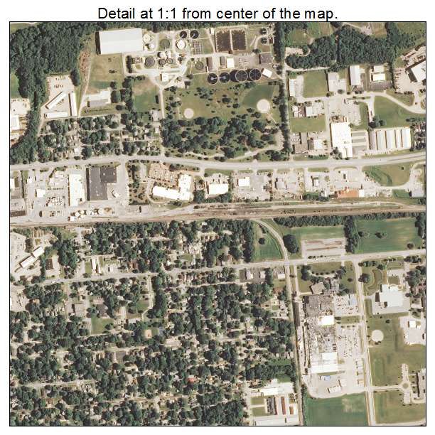 Urbana, Illinois aerial imagery detail