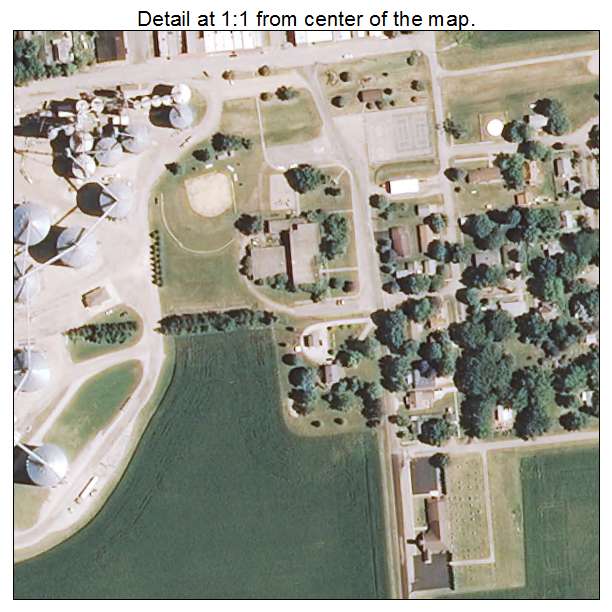 Varna, Illinois aerial imagery detail