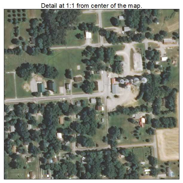 Venedy, Illinois aerial imagery detail