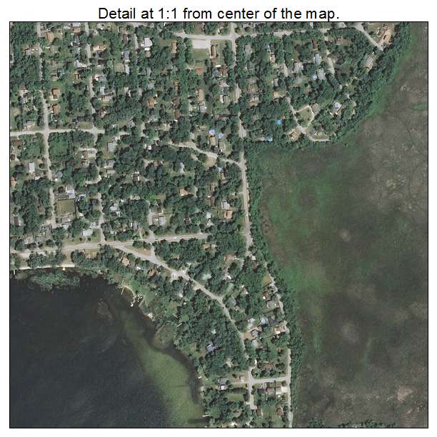 Venetian Village, Illinois aerial imagery detail