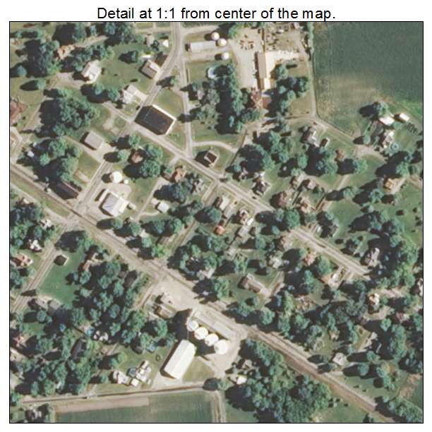 Vermilion, Illinois aerial imagery detail