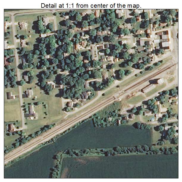 Verona, Illinois aerial imagery detail