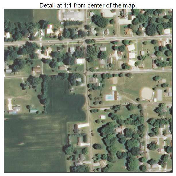 Versailles, Illinois aerial imagery detail