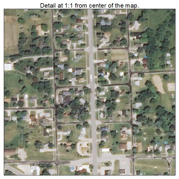 Viola, Illinois aerial imagery detail