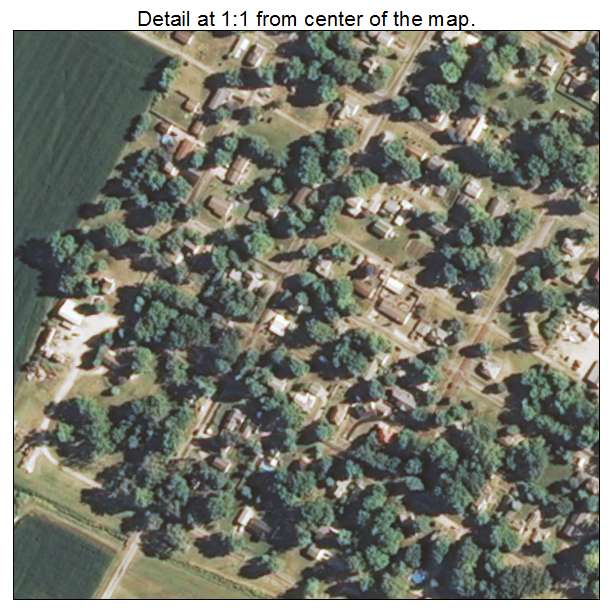 Virginia, Illinois aerial imagery detail