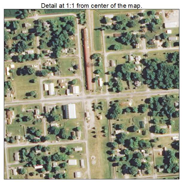 Waggoner, Illinois aerial imagery detail