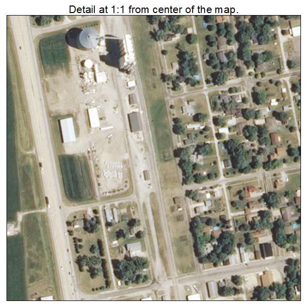 Wapella, Illinois aerial imagery detail