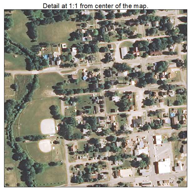 Washburn, Illinois aerial imagery detail